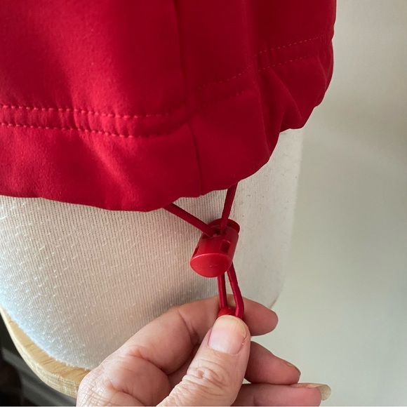 Red fleece lined rain jacket - Picture 7 of 9